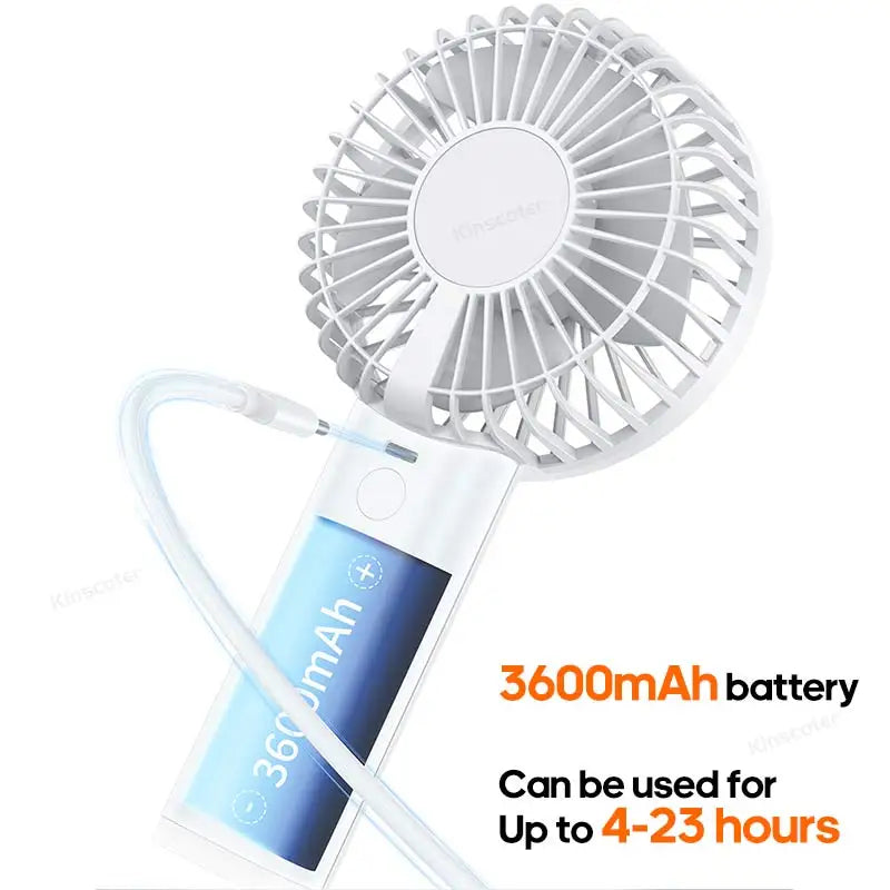 ❄️New ❄️Handheld Personal Fan Portable Mini USB Hand Fan 3600mAh 🔋Rechargeable🔋