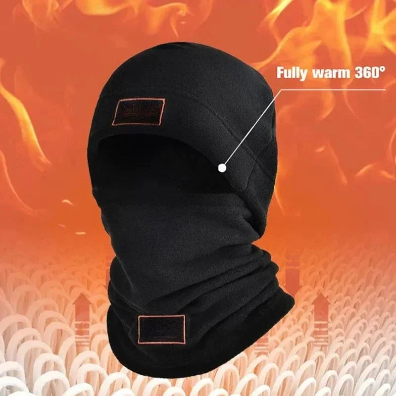 Men Face Mask Neck Warmer 🔥Polar Coral Fleece Balaclava Beanies 🥶🔥Thermal Head Cover Warm Sets Accessories