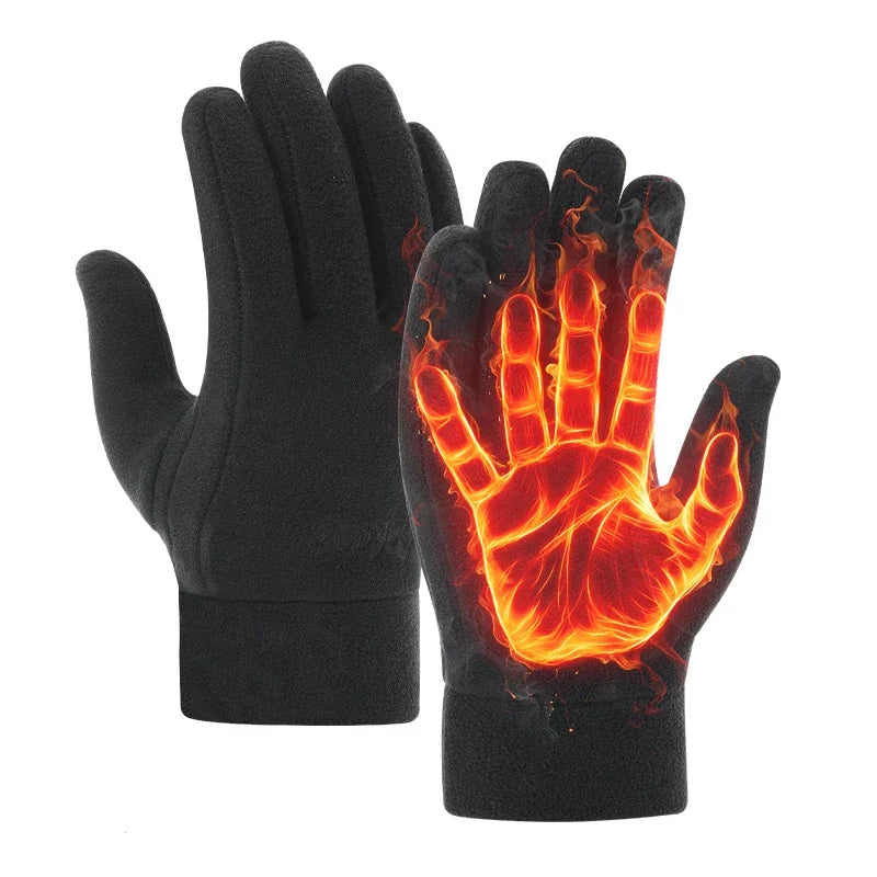 Outdoor 🔥Thermal Fleece Windproof Winter Cycling Gloves Men 🔥TouchScreen📲