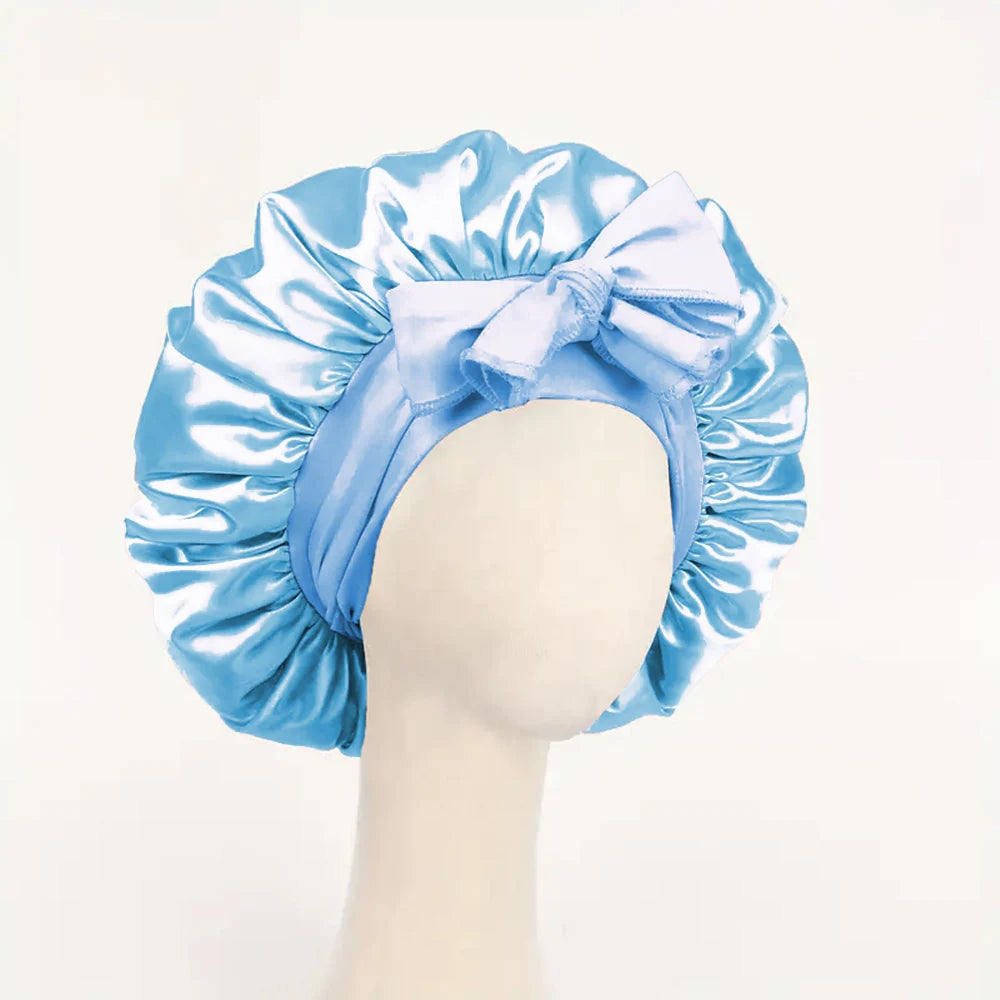 🎀Satin🎀 Bonnet Silk Bonnet Adjustable Bonne For Sleeping Hair Bonnet With Tie Band Bonnets For Women Men