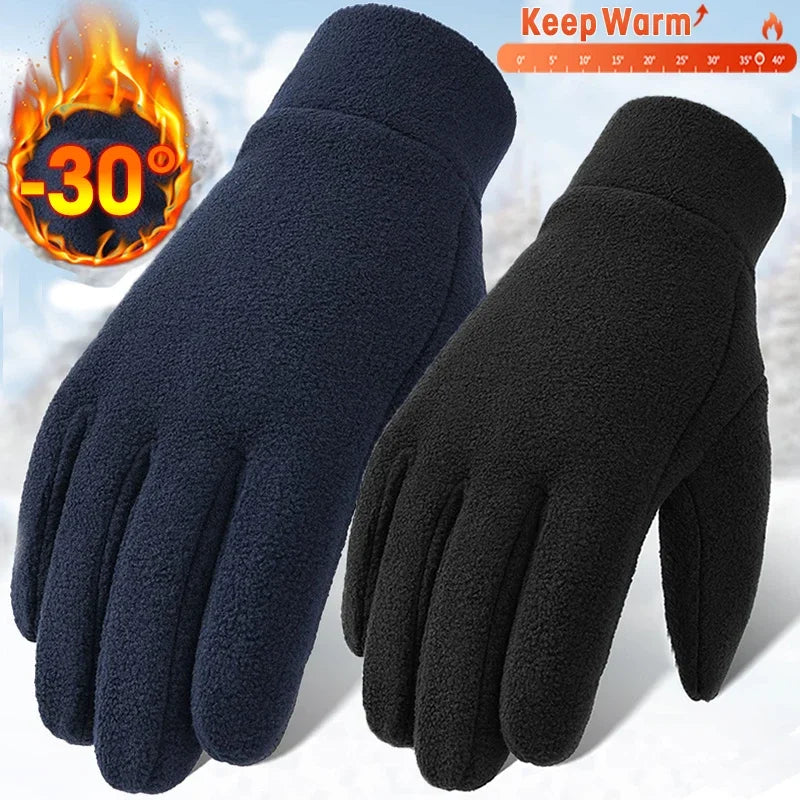 Outdoor 🔥Thermal Fleece Windproof Winter Cycling Gloves Men 🔥TouchScreen📲