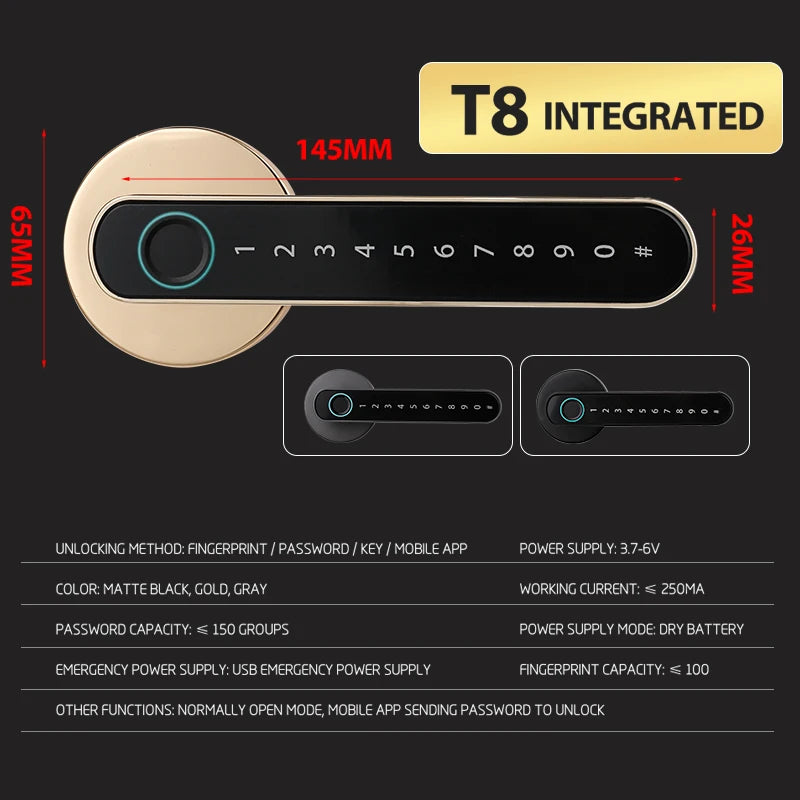 🔐Password|Keyless Entry Smart Door Knobs lock for Home Any door‼️🔐